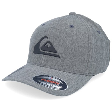 Quiksilver - Schwarz Flexfit Cap - Amped Up Heather Black Flexfit @ Hatstore