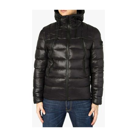 YES ZEE Down Jas , Zwart , Heren , Maat: M