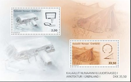 Grønland - Arkitektur I - Postfrisk miniark