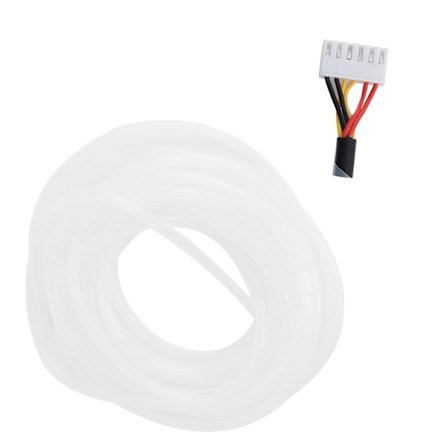 Spiral Ledningskveil Flammehemmende Kabelorganiseringssystem Hvit Φ8mm for Verksted