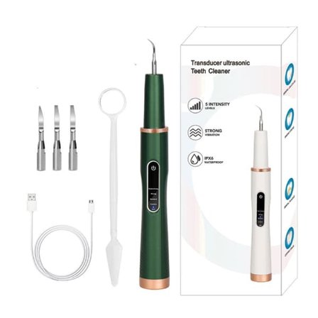 [NT] Ultralyd tandrens og 4 rengøringshoveder Grøn