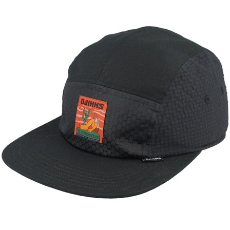 Djinns - Schwarz 5panel Cap - Resting Man Black 5-Panel @ Hatstore