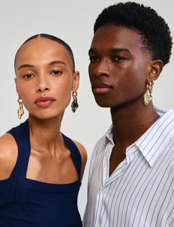 Pilgrim Starlight Earrings - Gold - ONE SIZE