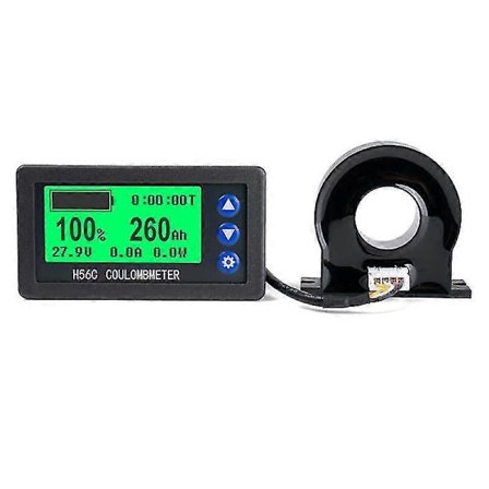 Batteri Monitor Hall Coulomb Meter DC 8-100v 200A Lifepo4 Bly-syre Li-ion Lithium Kapacitet Strøm Display