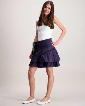 LMTD NLFHOSTA SHORT SKIRT Blå Skjørt Jente - Kids Brand Store