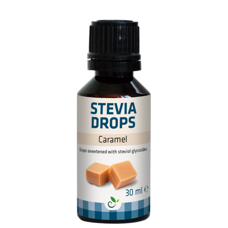 SUKRIN Stevia Droppar Karamell 30 ml