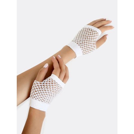 Näthandskar - Kort Vit