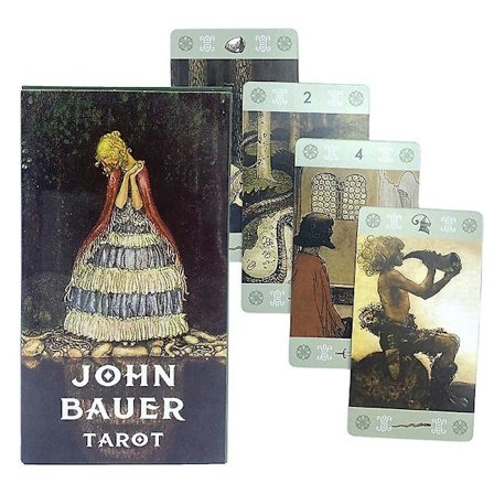John Bauer Tarotkort Spådom Skjebne Divinasjon Deck Familiefest Brettspill Puslespillspill for å forbedre vennskap