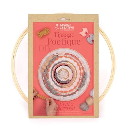 Pyöreä kangaspuusarja - Poetic - 30 x 30,5 cm