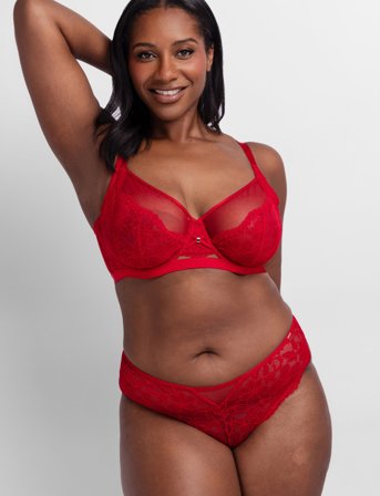 Dorina Jemma Non Padded Wired Bra - Red - C x 80