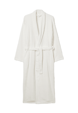 Å WOMAN Morgonrock i fleece CINDY Morgonrockar Vit L/XL