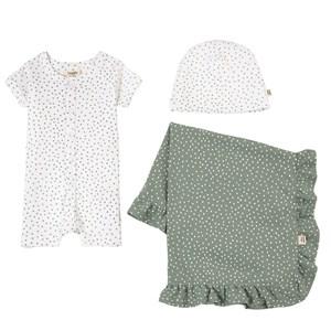 Buddy & Hope Green Dots Gift Set 74/80 cm - Clothing sets - 74/80 cm - White - Junge