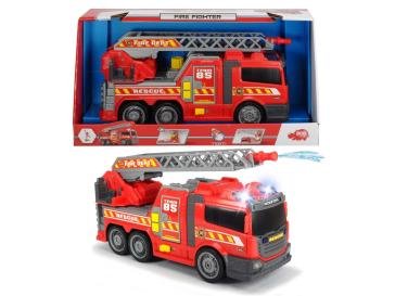 Dickie Toys - Action Series - Camion Dei Pompieri 36 Cm Con Funzione Getto D'Acqua, Luci E Suoni