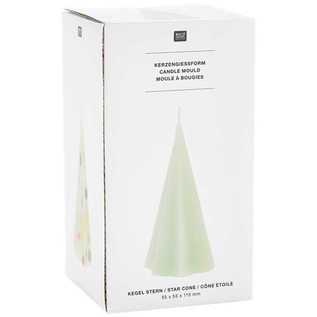 Rico Design Kerzengiessform Kegel stern