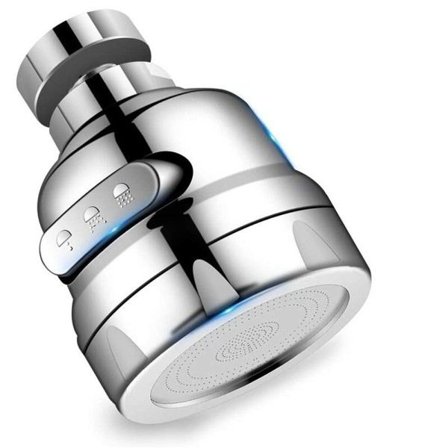 Køkken Armatur Dyse Aerator Justerbar Tre Mode Sprayer Filter Diffuser Vand Besparelse Tap Hoved