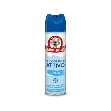 Sano e Bello Deodorante Attivo Talco Per Cani 250ml
