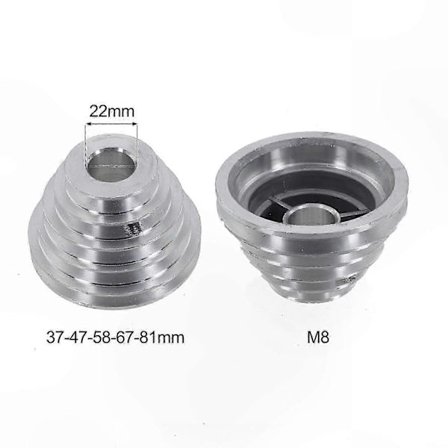 5-stegs aluminiumremskiva för V-formade A-typsapplikationer