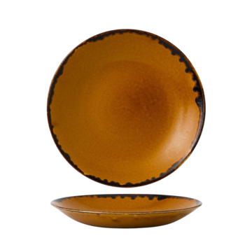 TALLRIK DJUP HARVEST BRUN