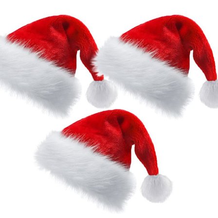 Julemandshue - Jul Fortykket Behagelig Fløjlshue til Børn Drenge Piger