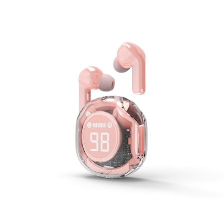Trådlösa In-Ear Headset med laddbox - Rosa