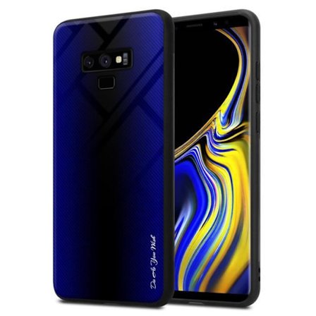 Fodral till Samsung Galaxy NOTE 9 Skal i COBALT VIOLET Fodral Skydd i härdat glas och TPU silikon