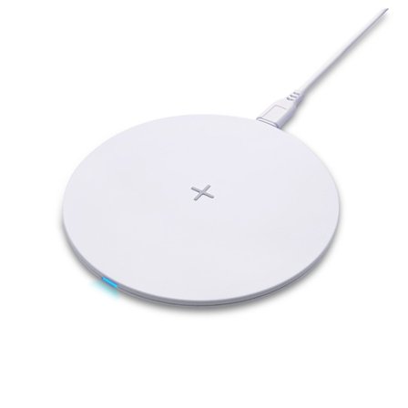 Wireless Charger White, 15W Fast Wireless Charging Pad for iPhone 14/13/12/, Samsung S23/S22/S21/S20/S10, All Qi-Enabled Devices