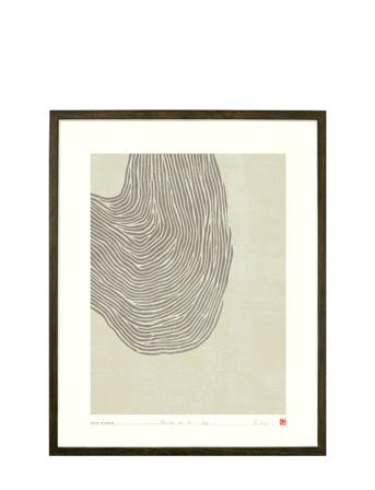 The Line No. 21 Home Decoration Posters & Frames Posters Graphical Patterns Grå Hein Studio