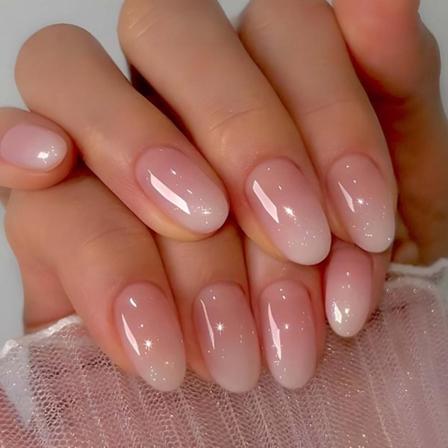 Lyhyet tekonkynnet Manteli Paina kynnet Alaston Gradientti Kynnet Vinkit Täysi Peitto Söpöt Tekokynnet Naisille ja Tytöille 24 kpl