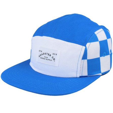 Headster - Blå 5panel Keps - Kids Check Yourself Five Panel Sail Away 5-Panel @ Hatstore