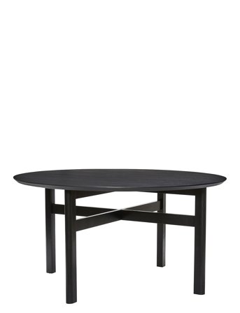 Hübsch Fjord Dining Table Large Black - Black - Ø 140 cm