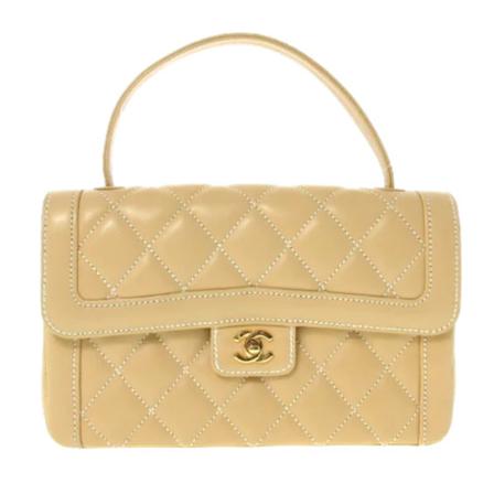 Chanel Vintage - Vintage Väskor - Beige - Dam - Storlek: One Size, Dam, Storlek: ONE SIZE