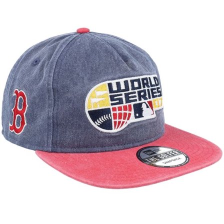 New Era - MLB Blå snapback Keps - Boston Red Sox Pigment Dyed Golfer Navy/Red Snapback @ Hatstore