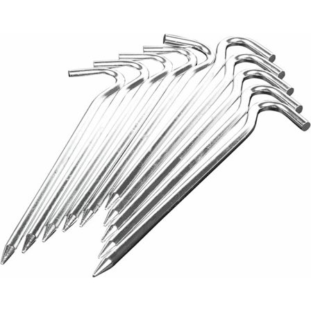 18 cm lange metallplugger, tunge, til camping / paviljong / / markiser, 10 plugger