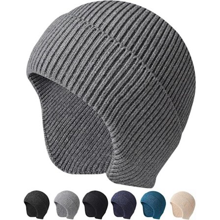 Vinterlue vinterlue for menn, myk varm strikket lue, pustende lue for kvinner og menn, unisex utendørs