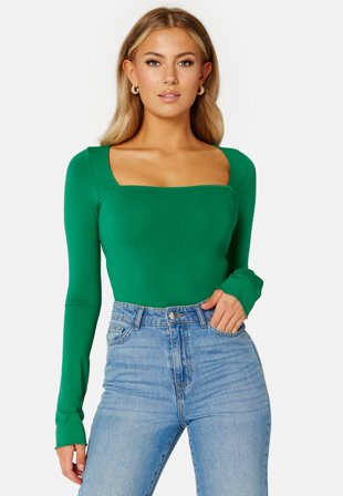 BUBBLEROOM Yohanna squareneck body Green Klær