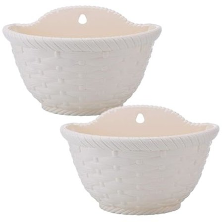 kpl Seinälle ripustettavat ruukut Kudottu kukka-amppeli Aidan ripustusruukku sisä- ja ulkokäyttöön Kaide Aidan parveke Puutarha Kodin sisustus Koko S