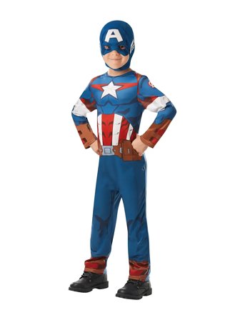 Captain America Classic Costume Blue Rubies