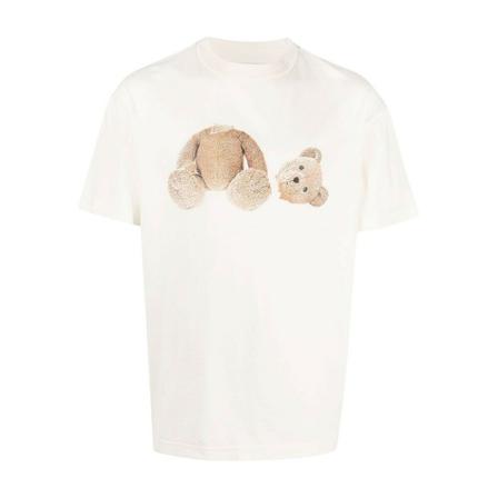 Palm Angels - T-shirts - Vit - Herr - Storlek: S, Herr, Storlek: S