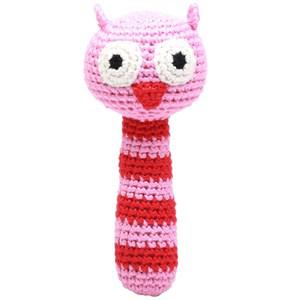 natureZOO Pink Owl Rattle 0 - 24 months - First toys and baby toys - 0 - 24 months - Pink