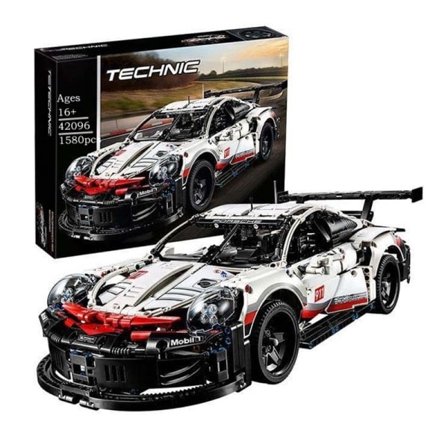 Teknisk Porscheed 911 RSR Super Racing Bygningsblokker Klosser Modell Super bil leker