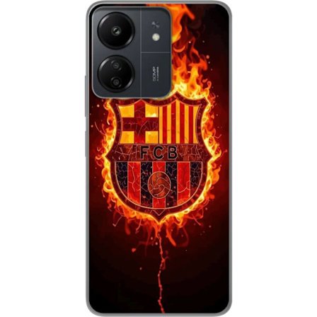 Yhteensopiva Puhelinkuori Xiaomi Redmi 13C FC Barcelona jalkapalloseura Espanja La Liga huippu-seura, jolla on nuorisokoulu, tekninen painotus ja maai
