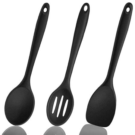 Set med 3 Silikonvispar, Silikon-spatelset