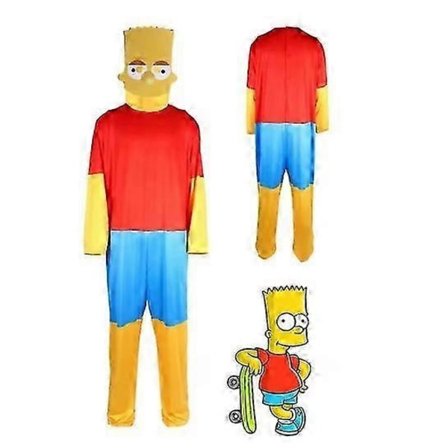 Drenge Bart Simpson Kostume Jumpsuits Lisa Marge Homer og Marge Cosplay Fødselsdagsfest Udklædning