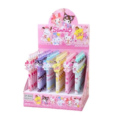 48 stk. Nye Gel Penner 0.5 Svart Tegneserie Patch Trykk Penn Søt Trykk