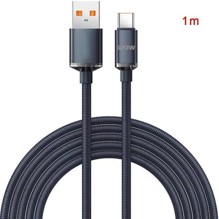 120W USB Typ C-kabel 6A Snabbladdning Typ C-kablar Snabbladdning