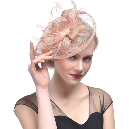 (champagne) Håndlaget Penny Mesh Hatt Fascinator med Mesh-bånd