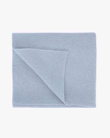 Merino Wool Scarf - Polar Blue