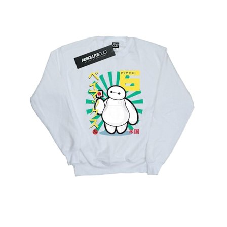 Big Hero 6 Dam/Dam Baymax Lollipop Sweatshirt L Vit