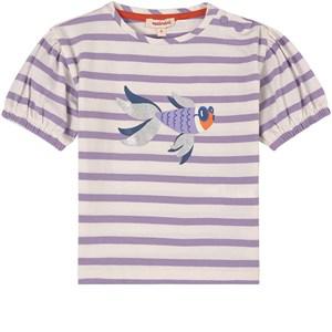 Catimini Purple Striped T-Shirt 18 Months - Tops - 18 months - Purple - Mädchen