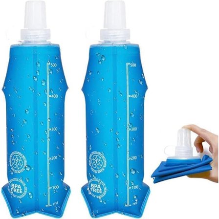 2-pak, OBOSOE SOFT FLASK 500 ML, blød vandflaske til væskevest